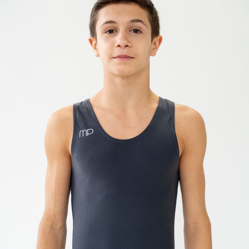 Dark Grey Split Leotard ▪️ Boy