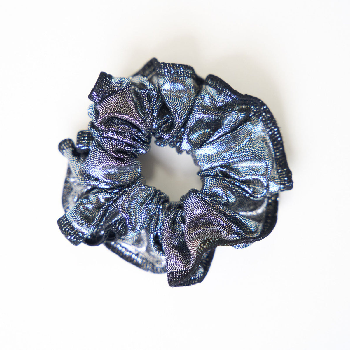 Grey Shinny Scrunchie