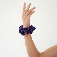 Scrunchie Roxo Brilhante