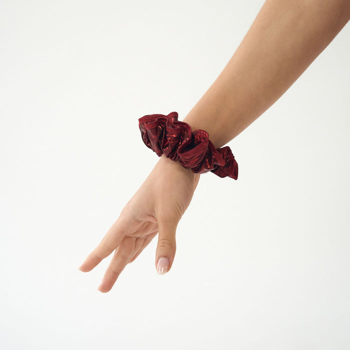 Red Shinny Scrunchie