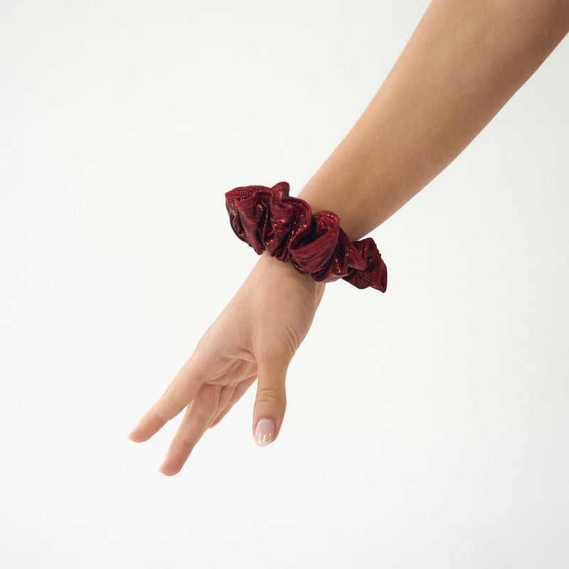 Scrunchie Vermelho Brilhante