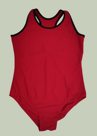 Red and Black Point Leotard