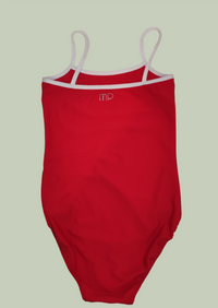 Red and White Pivot Leotard